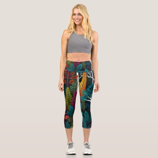 WALDFOLIAGE CAPRI LEGGINGS (Vorderseite)
