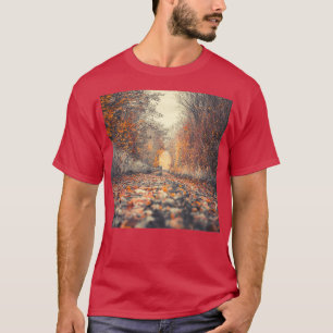 Waldfotografie Forstwege Skandinavien Nein T-Shirt