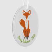 Waldfox Frohe Weihnachten - Zirkel Ornament (Vorderseite)