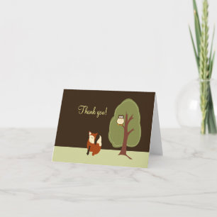 Waldfox & Owl Falten Danke, dass ihr Notizen gegeb