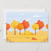 Waldfoxeinladung Einladung (Rückseite)