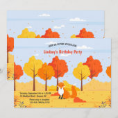 Waldfoxeinladung Einladung (Vorne/Hinten)