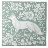 Waldfoxsfläche Grünflora Naturdesign Fliese (Vorderseite)