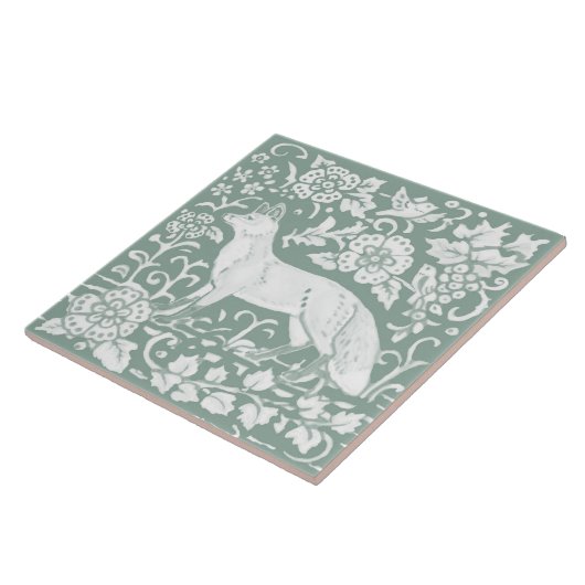 Waldfoxsfläche Grünflora Naturdesign Fliese (Seite)