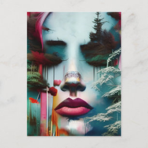 Waldfrau Postkarte
