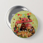 Waldfreunde am Teatime im Wald Button (Vorne & Hinten)