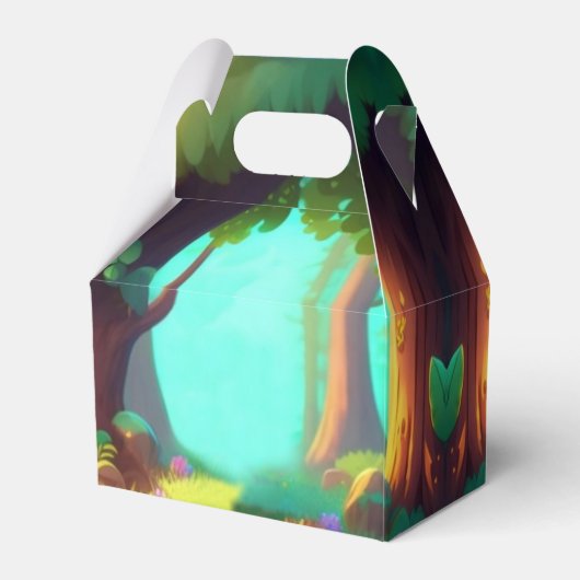 Waldfreunde aus Wäldern Geschenkschachtel (Rückseite)