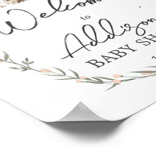 Waldfreunde - Begrüßungszeichen Poster (Ecke)