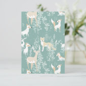 Waldfreunde Dankeskarte (Stehend Vorderseite)