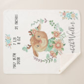 Waldfreunde Geburtsdaten von Hirschen Sherpadecke (Vorderseite (Horizontal))