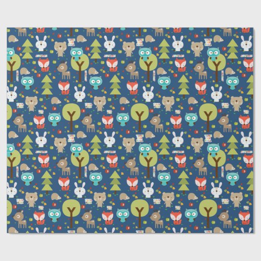 Waldfreunde Geschenkpapier (Flach)