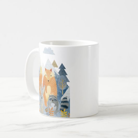 Waldfreunde im Berg Kaffeetasse (Vorderseite Links)