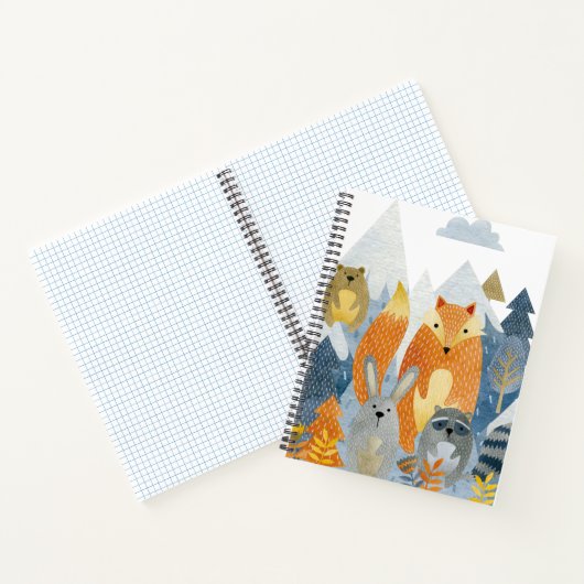 Waldfreunde im Berg Notizblock (Innenseite)