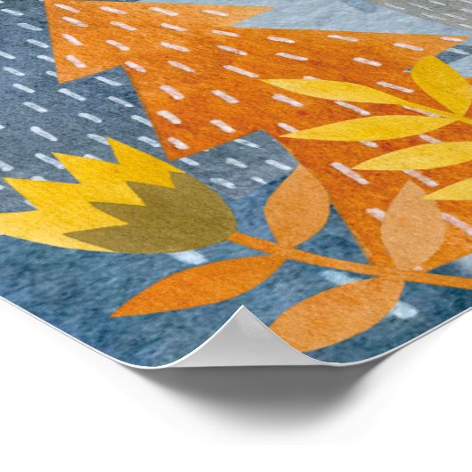 Waldfreunde im Berg Poster (Ecke)