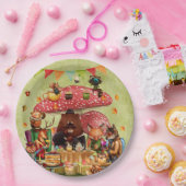 Waldfreunde im Teatime im Wald Pappteller (Party)