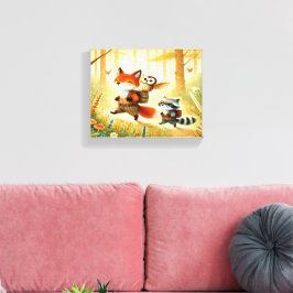 Waldfreunde Kinderzimmer Leinwand Lugano Highlight