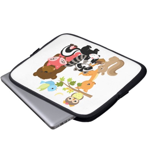 Waldfreunde Laptopschutzhülle (Vorne Knopf)