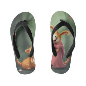 „Waldfreunde voller Herz – Ein magisches Treffen“ Kinderbadesandalen (Fußbett)