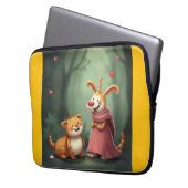 „Waldfreunde voller Herz – Ein magisches Treffen“ Laptopschutzhülle (Vorderseite Links)
