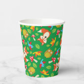 Waldfreunde Woodland Niedliche Geburtstagsparty de Pappbecher (Links)