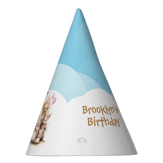 Waldfreunde zum Geburtstag Partyhütchen (Rechts)