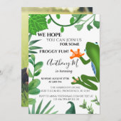 Waldfrosch 1. Party Einladung (Vorne/Hinten)