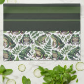 Waldfrosch-Tasse Geschirrtuch (Gefaltet)