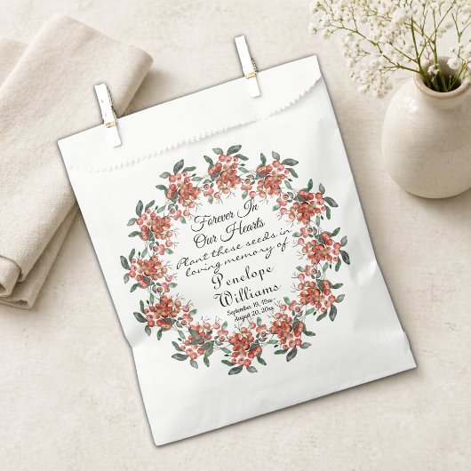 Waldfrüchte in Love Memory Seed Pack Geschenktütchen