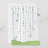 Waldfrühling/Sommer-Babyparty-Preis-Spiel Einladung (Rückseite)