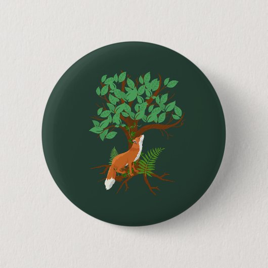Waldfuchs Button (Vorderseite)