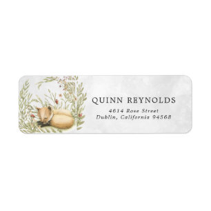 Waldfuchs Forest Baby Return Address Label