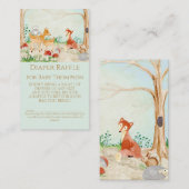 Waldfuchs Hirschentäler-Raffelgeschlecht neutral Visitenkarte (Vorne/Hinten)