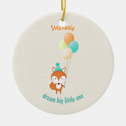 Waldfuchs Keramikornament (Vorne)