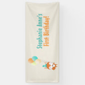 Waldfuchs mit Balloons Banner (Vertikal)