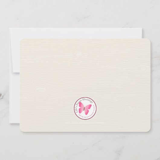 Waldfuchs mit Balloons Einladung (Rückseite)