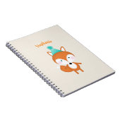 Waldfuchs mit Balloons Notizblock (Rechte Seite)