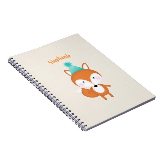 Waldfuchs mit Balloons Notizblock (Rechte Seite)
