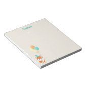 Waldfuchs mit Balloons Notizblock (angewinkelt)