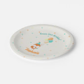 Waldfuchs mit Balloons Pappteller (Schrägansicht)