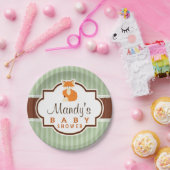 Waldfuchs; Orange, Hülle, Braun-Babydusche Pappteller (Party)