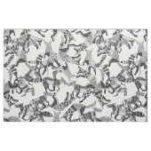 Waldfuchs-Party Schwarz-weiß Stoff (Fat Quarter (45,7 x 55,9 cm))