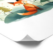 Waldfuchs Poster (Ecke)