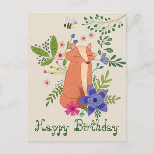 Waldfuchs Postkarte