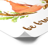 Waldfuchs sind tapfer und klein poster (Ecke)