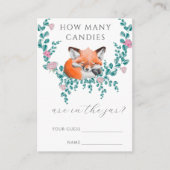 Waldfuchs - Stellen Sie sich vor, wie viele Bonbon Begleitkarte (Vorderseite)