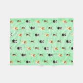 Waldfuchsdachs-Hirschrotwild drucken Hipsterfüchse Fleecedecke (Vorderseite (Horizontal))