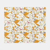 Waldfüchse Fleecedecke (Vorderseite (Horizontal))