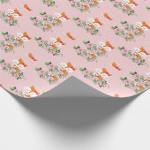 Waldfüchse, niedlicher Fuchs, Geschenkpapier (Ecke)