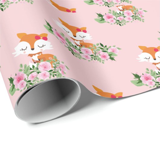 Waldfüchse, niedlicher Fuchs, Geschenkpapier (Rolleneckpunkt)