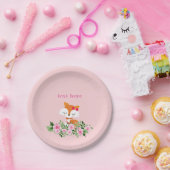 Waldfüchse, niedlicher Fuchs, Pappteller (Party)